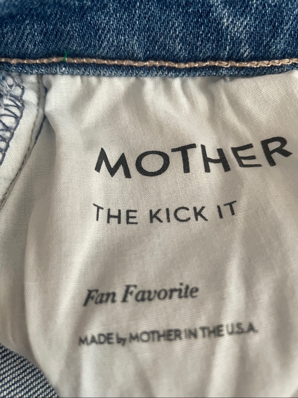 Mother The Kick Hi Rise Straight Leg Color Fan Favorite Size 26 - Picture 4 of 11